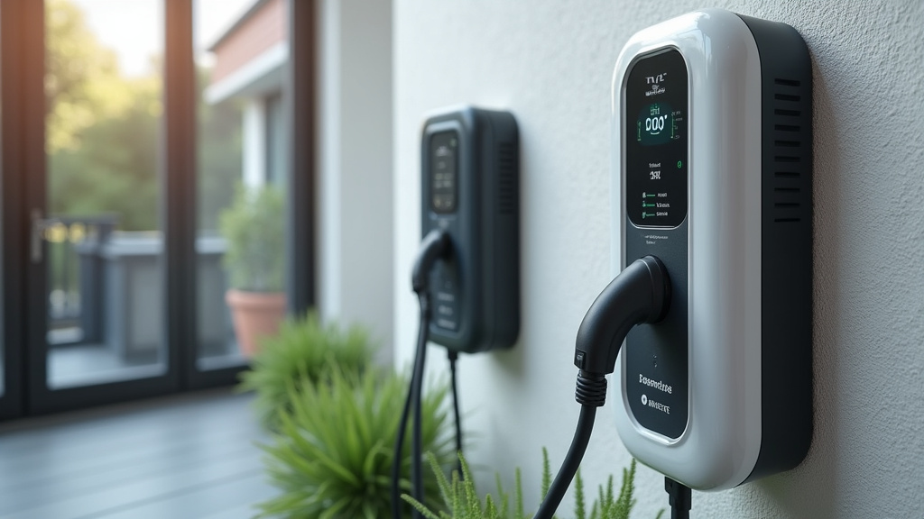 Borne de recharge installée à l