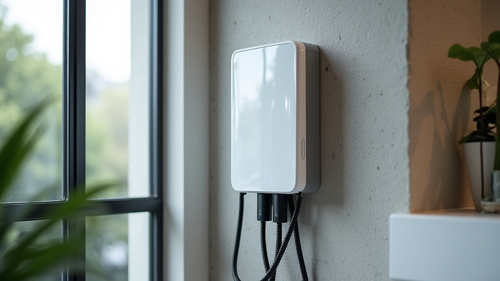 Borne de recharge installée à l