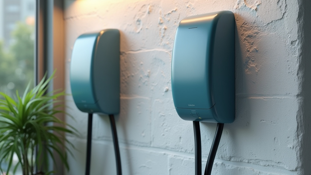 Borne de recharge installée à l