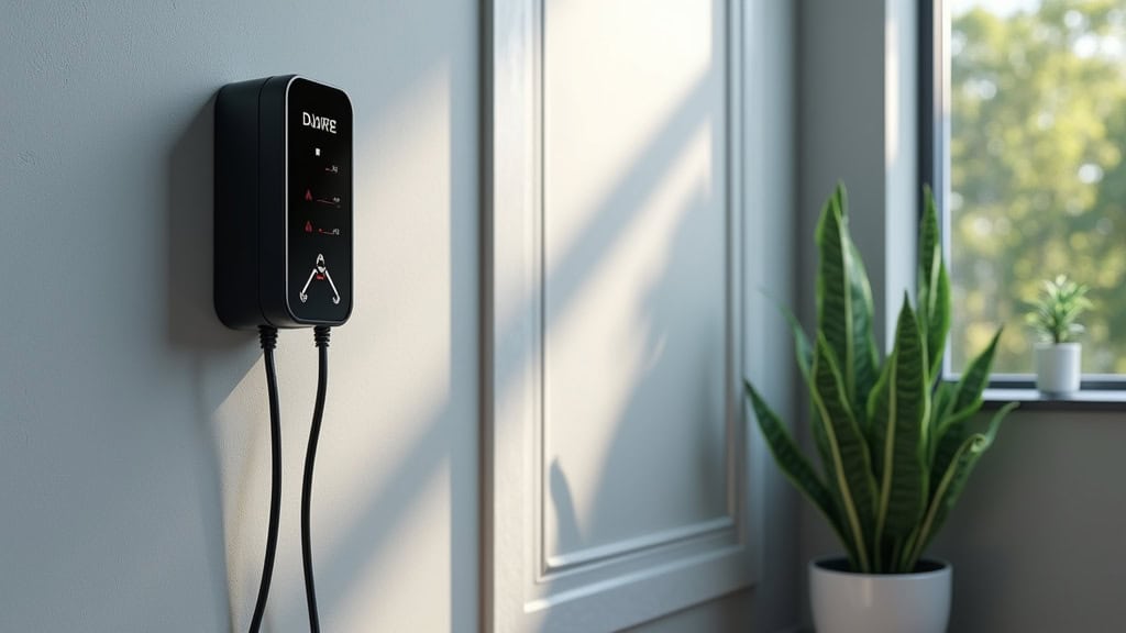 Borne de recharge installée à l