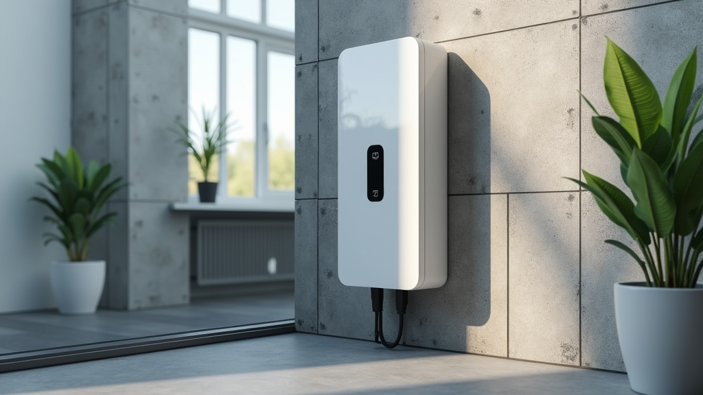 Borne de recharge installée à l