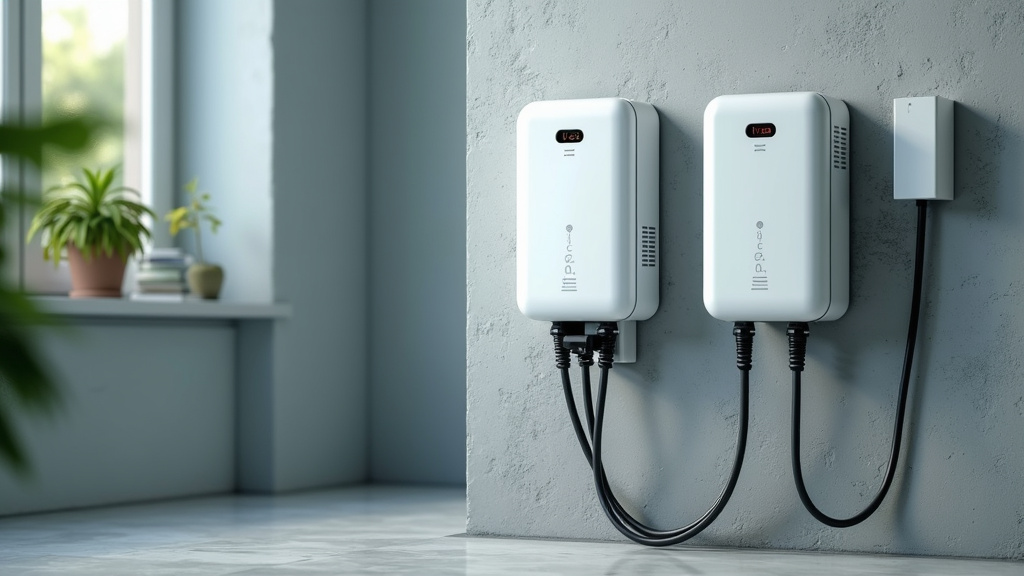 Borne de recharge installée à l