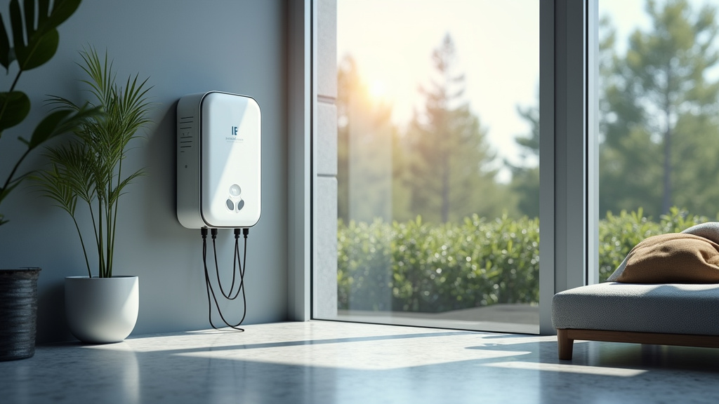 Borne de recharge installée à l