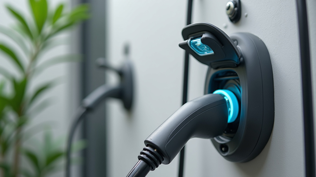 Borne de recharge installée à l