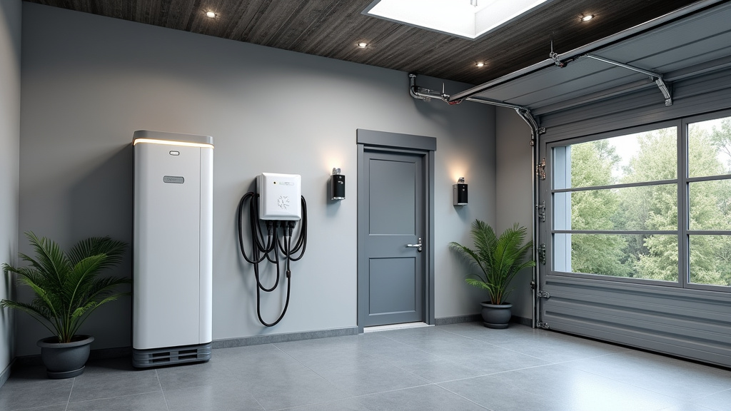 Borne de recharge installée dans un garage à Ayherre