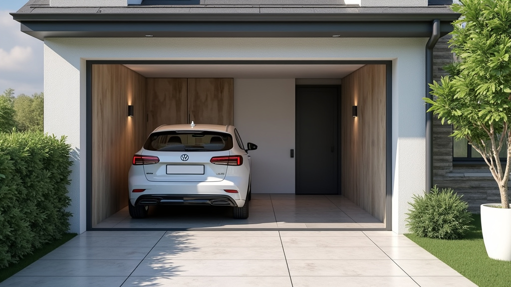 Borne de recharge installée dans un garage à Wignehies