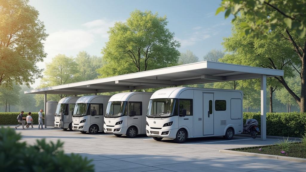 Borne de recharge installée dans un parking d