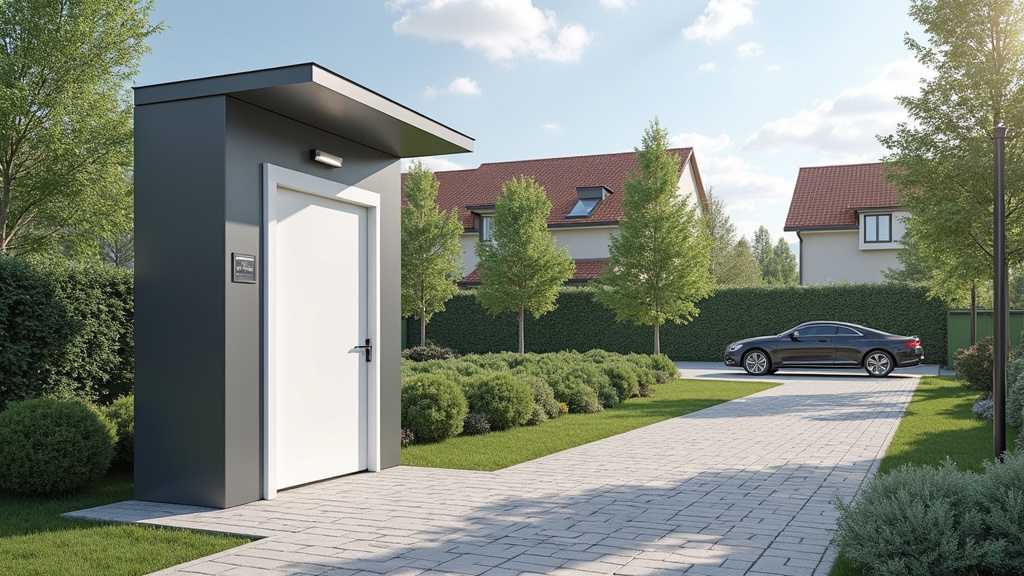 Borne de recharge installée dans un parking de copropriété à Gargenville