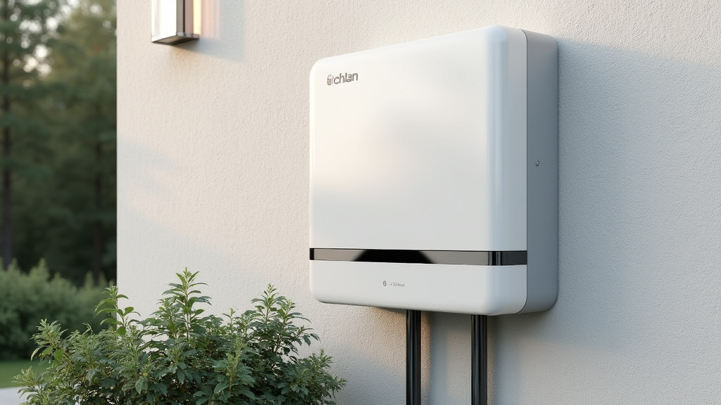 Borne de recharge installée en extérieur sur un mur extérieur à Le Cheylas