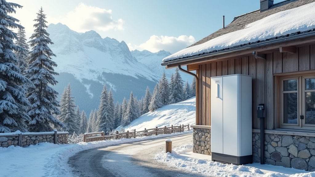 Borne de recharge installée par la mairie des Deux Alpes