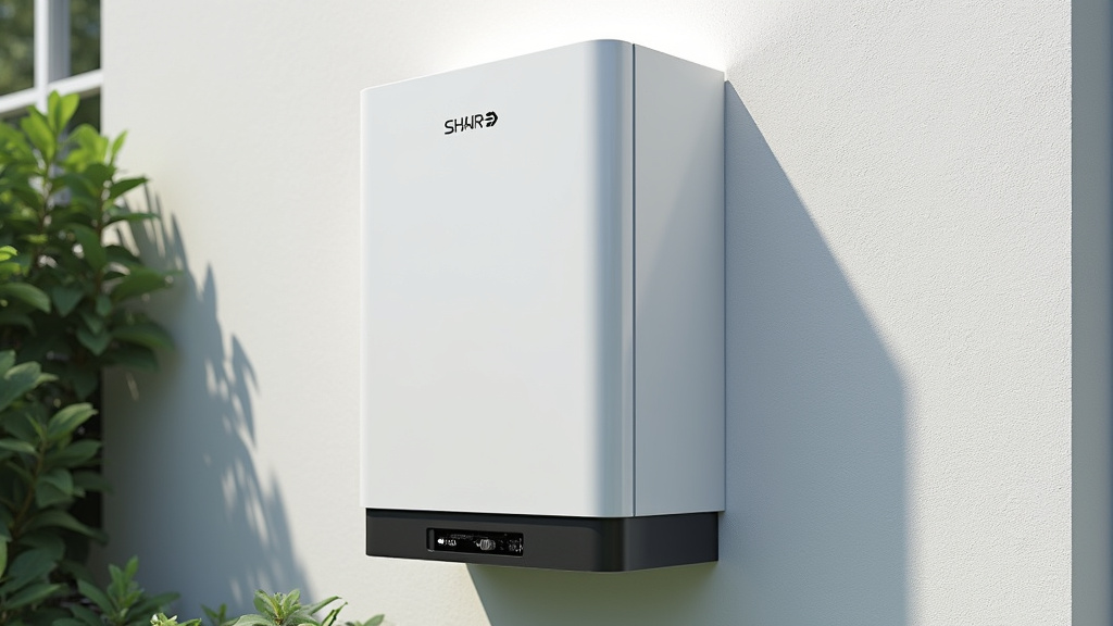 Borne de recharge installée sur le mur extérieur d