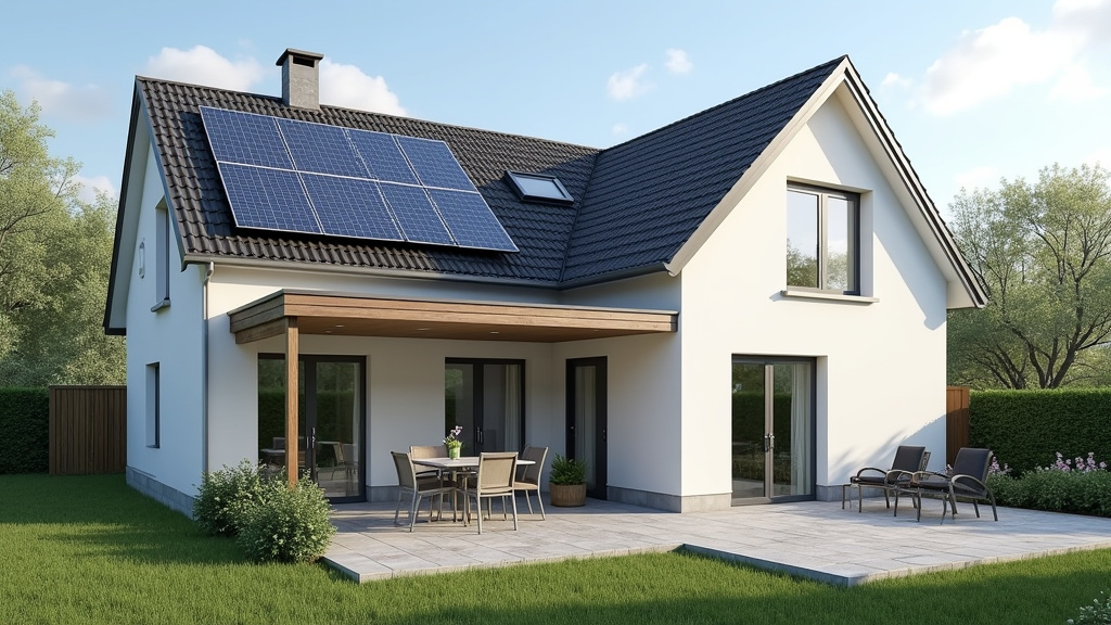 Borne de recharge installée sur une maison individuelle à Bourganeuf