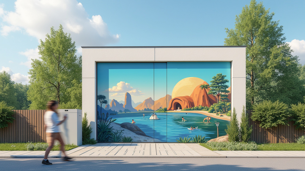 Borne de recharge murale installée à Sautron près d