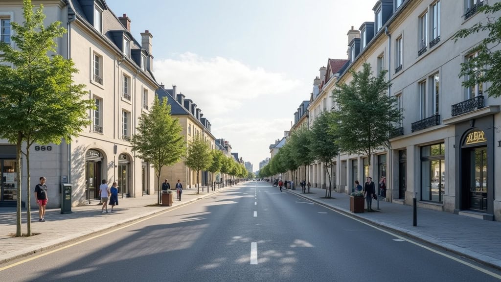 Borne de recharge publique à Luitré-Dompierre sur la Rue de Bretagne