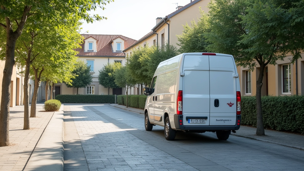 Borne de recharge publique à Mouriès en milieu de journée