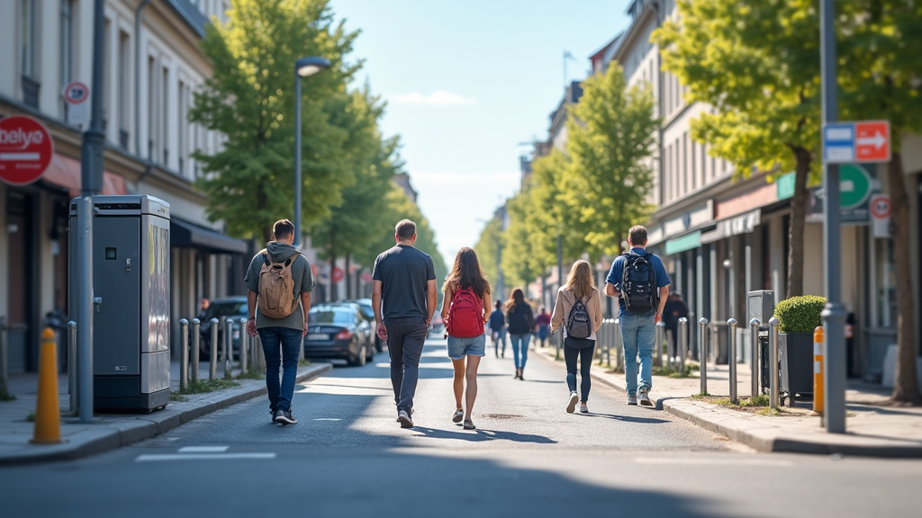 Borne de recharge publique à Ozouer-le-Voulgis, rue de la République