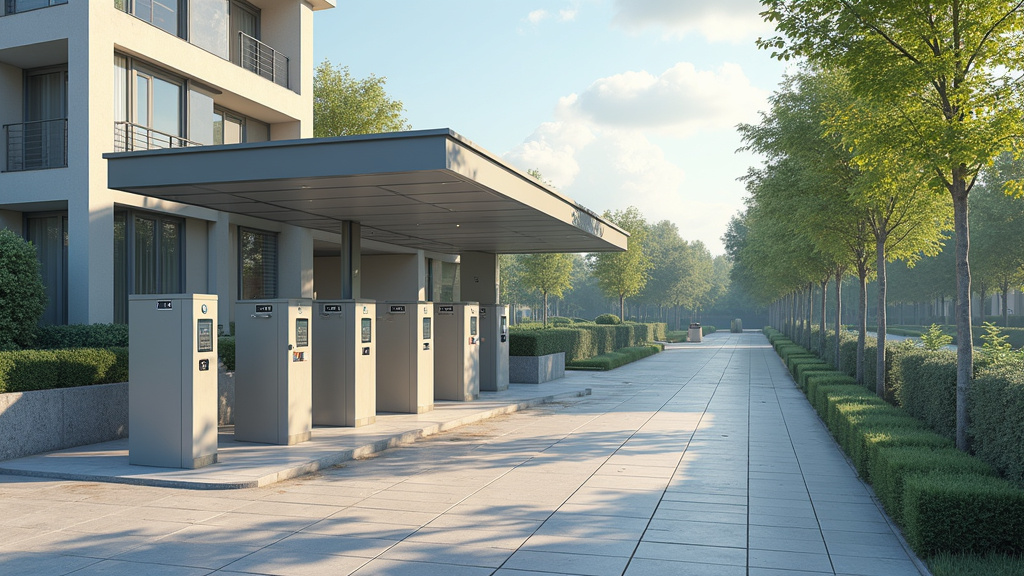 Borne de recharge publique à proximité d