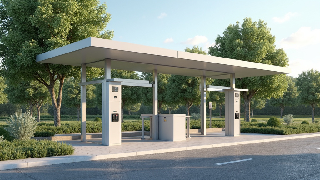 Borne de recharge publique à Sigoulès-et-Flaugeac, située près de la poste