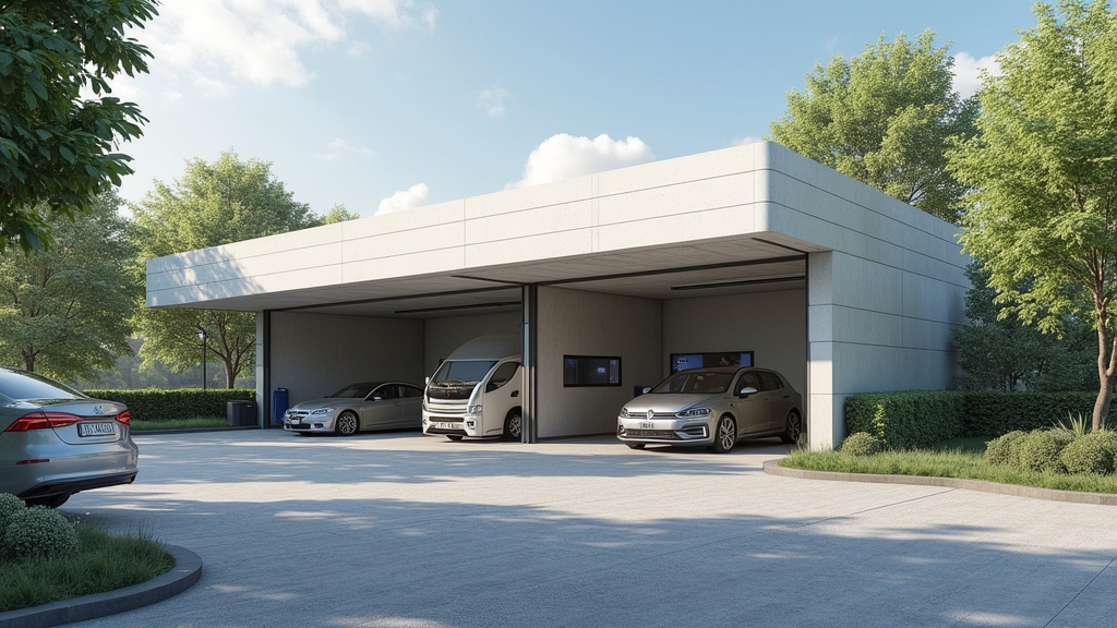 Borne de recharge publique au Garage Lassalle à Beauvoir-de-Marc