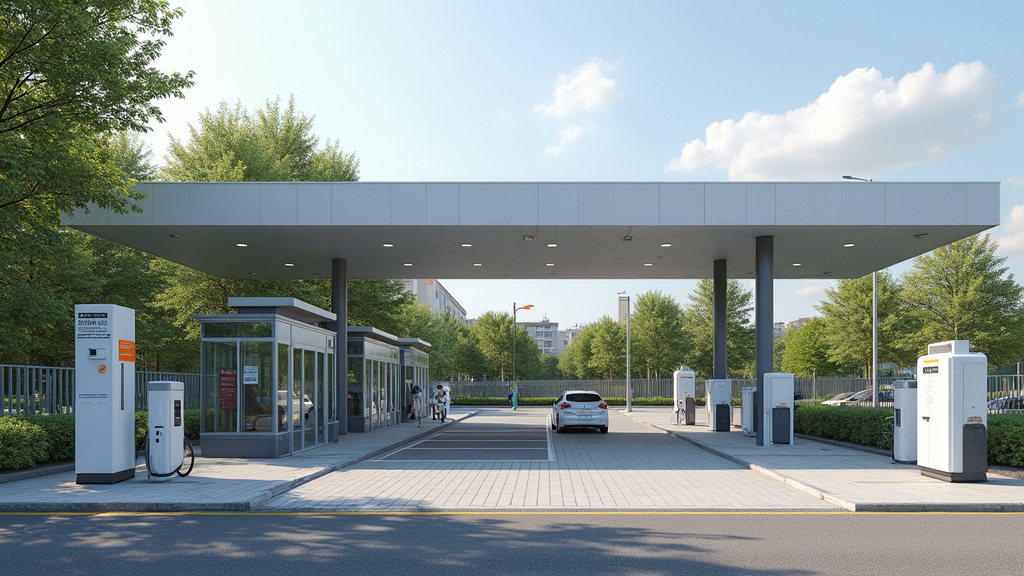 Borne de recharge publique eborn située sur le parking de la mairie de Frontenex