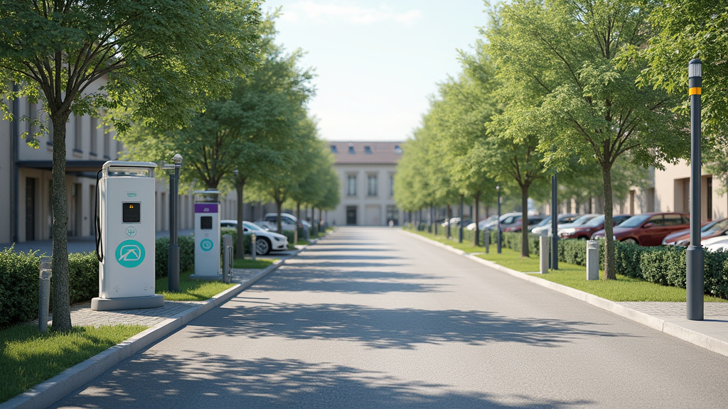 Borne de recharge publique EVzen située Rue des Tilleuls à Noiron-sous-Gevrey