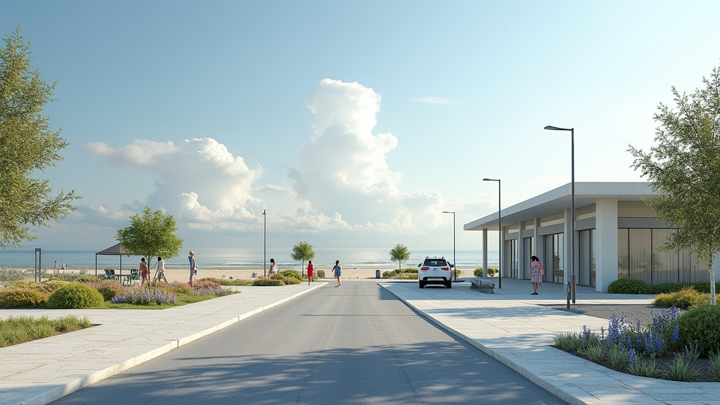 Borne de recharge publique située à Cayeux-sur-Mer