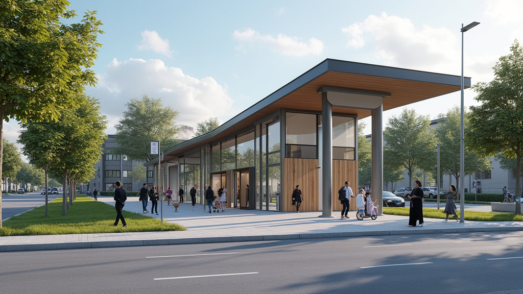 Borne de recharge publique située Place Saint-Hubert à Saint-Pierre-des-Échaubrognes