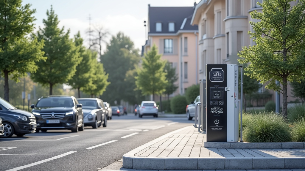 Borne de recharge publique située rue du Général Leclerc à Bertrichamps