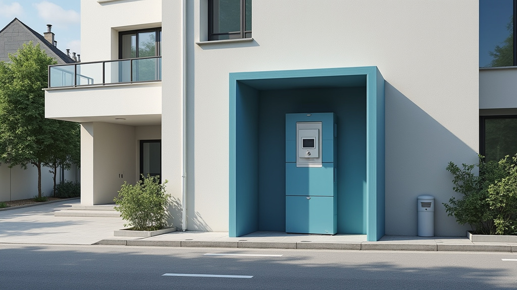 Borne de recharge publique située sur l