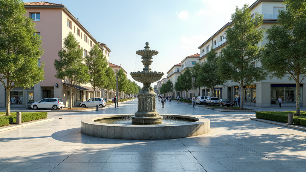 Borne de recharge publique située sur la place de la Fontaine à Einville-au-Jard