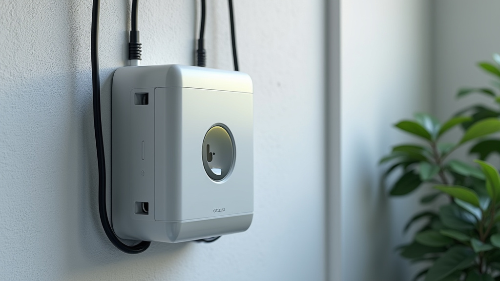 Borne électrique installée à l