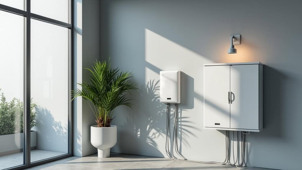 Borne électrique installée à l