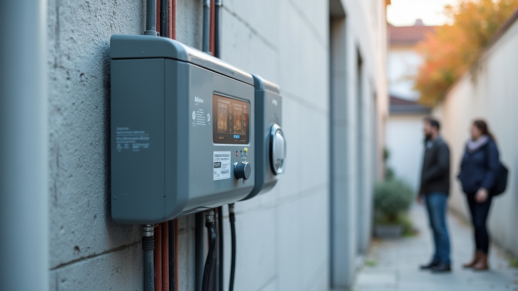 Borne électrique installée à l