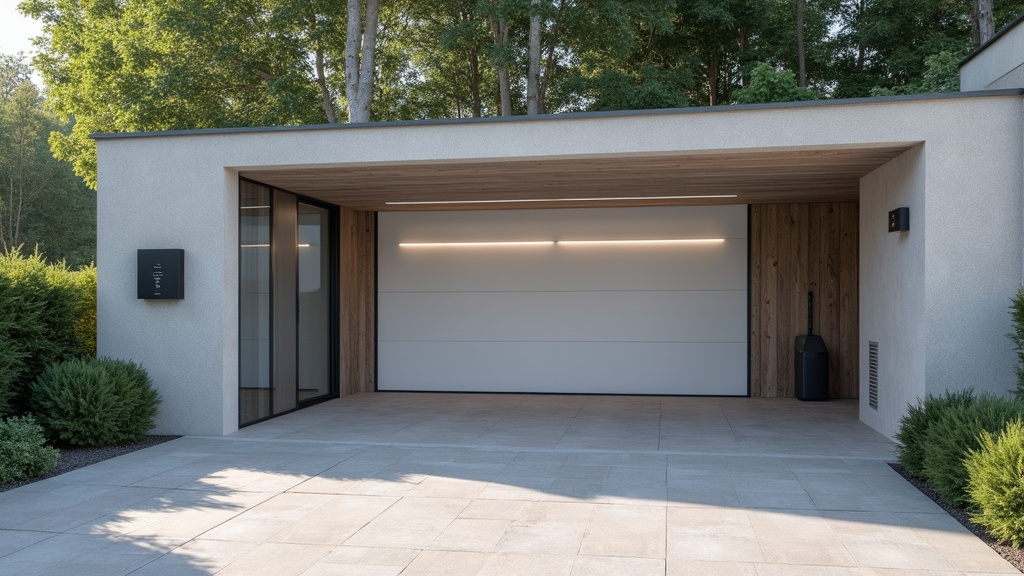 Borne électrique installée dans un garage privé à Chaligny