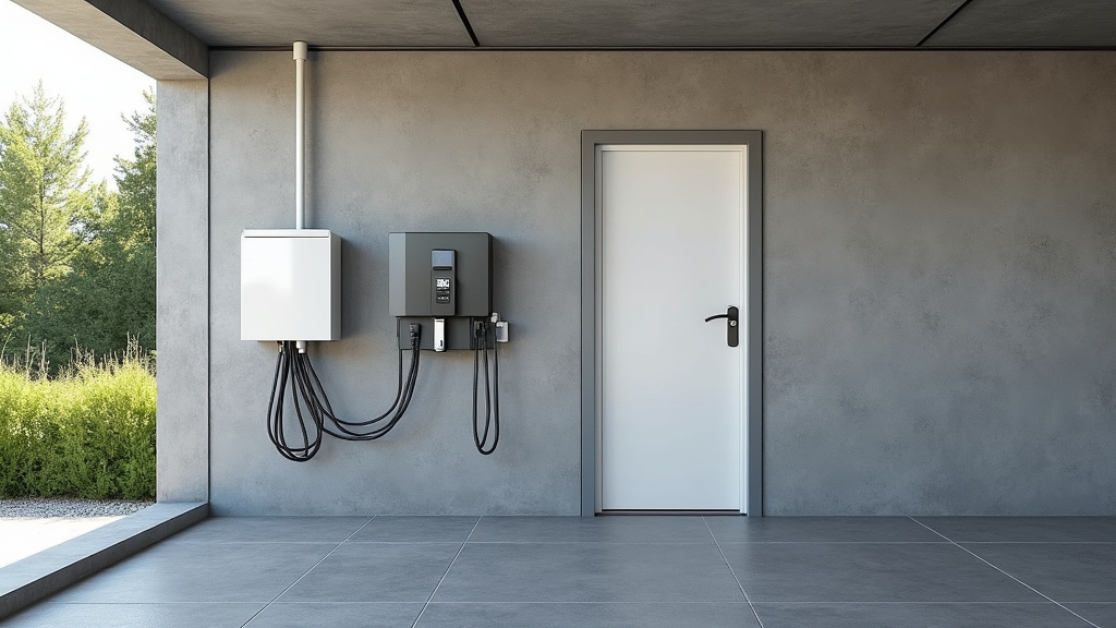 Borne électrique installée dans un parking de copropriété à Hinx