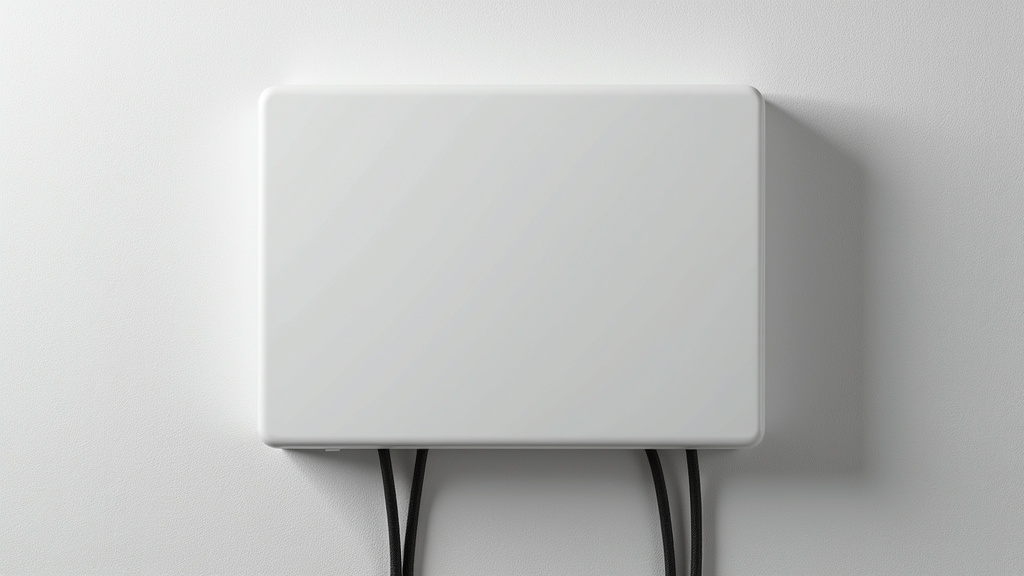 Borne électrique installée sur le mur d