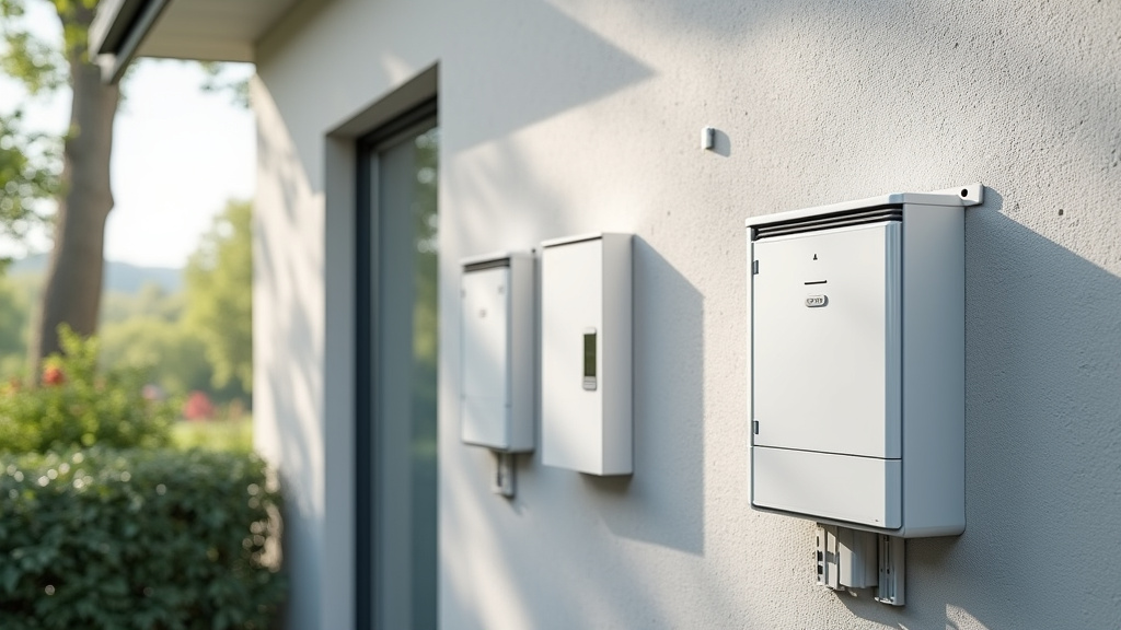 Borne électrique monophasée de 7,4 kW installée sur un mur extérieur à Villereau