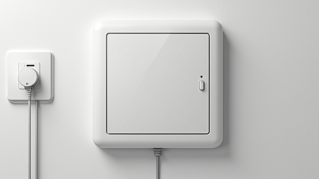 Borne électrique murale installée à l