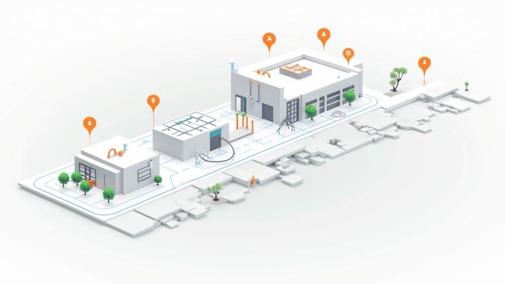 Carte illustrant les zones d’intervention des installateurs IRVE à Wingles