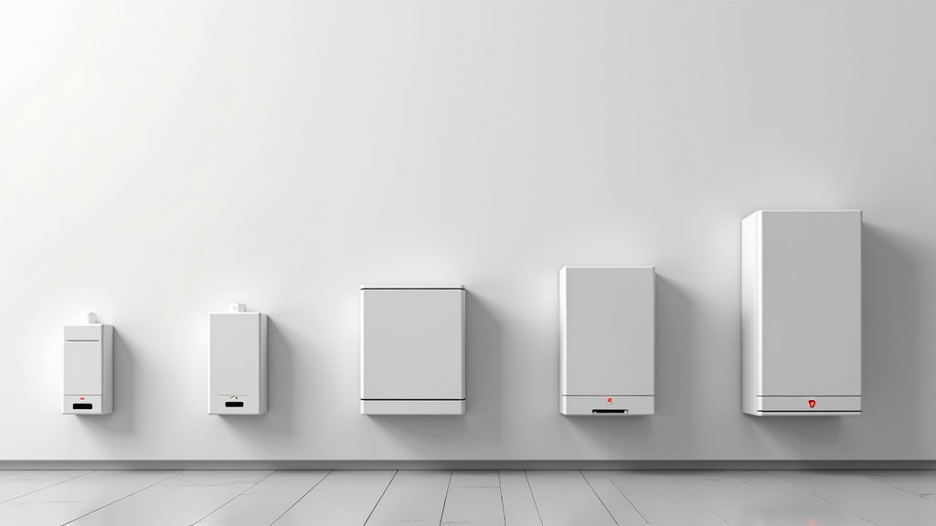 Comparaison de différentes bornes de recharge murales installées côte à côte