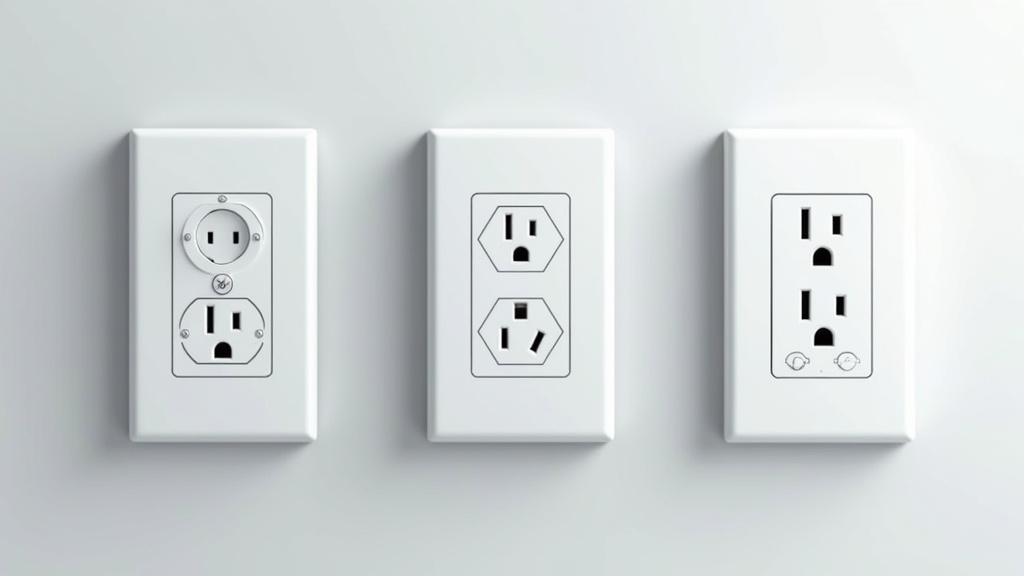 Comparaison des différents types de bornes électriques : prise renforcée, wallbox monophasée, borne triphasée