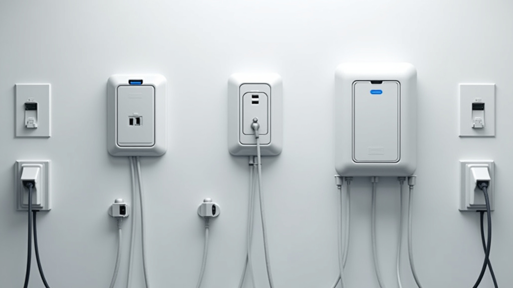 Comparaison des types de bornes de recharge électrique : prise renforcée, wallbox 7,4 kW et borne rapide 22 kW