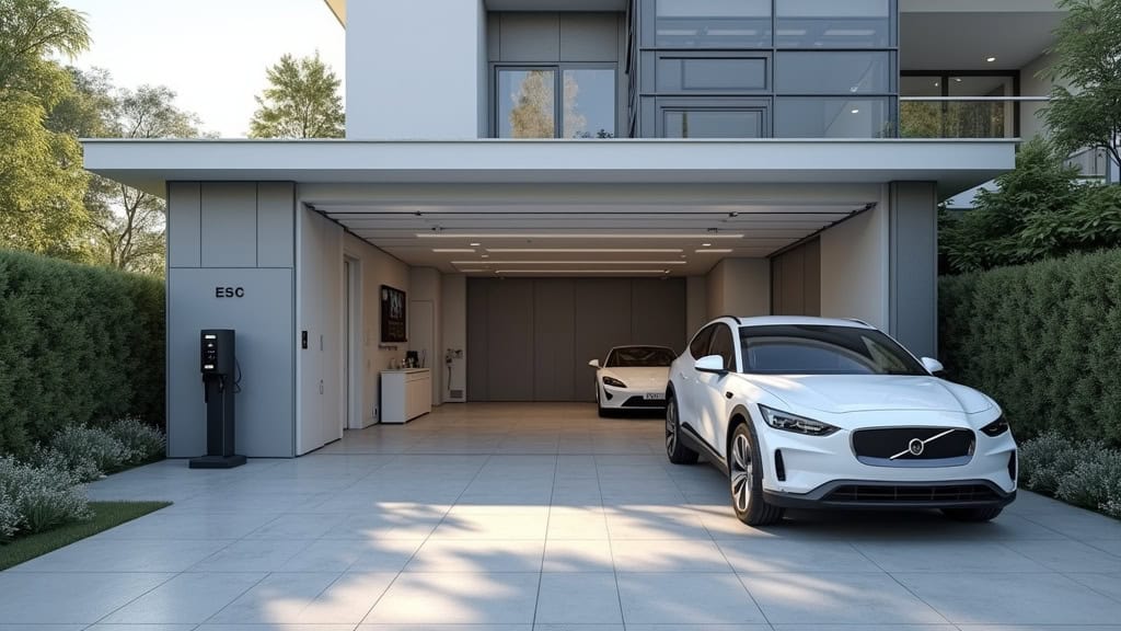 Comparaison entre une borne de recharge publique en station-service et une borne privée installée dans un garage