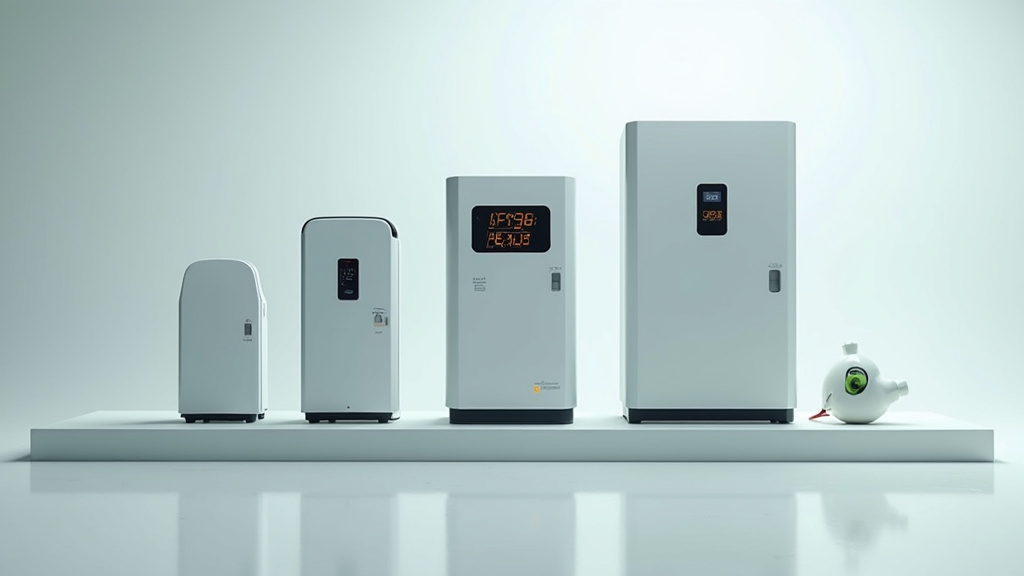 Comparaison visuelle des différentes puissances de borne de recharge électrique