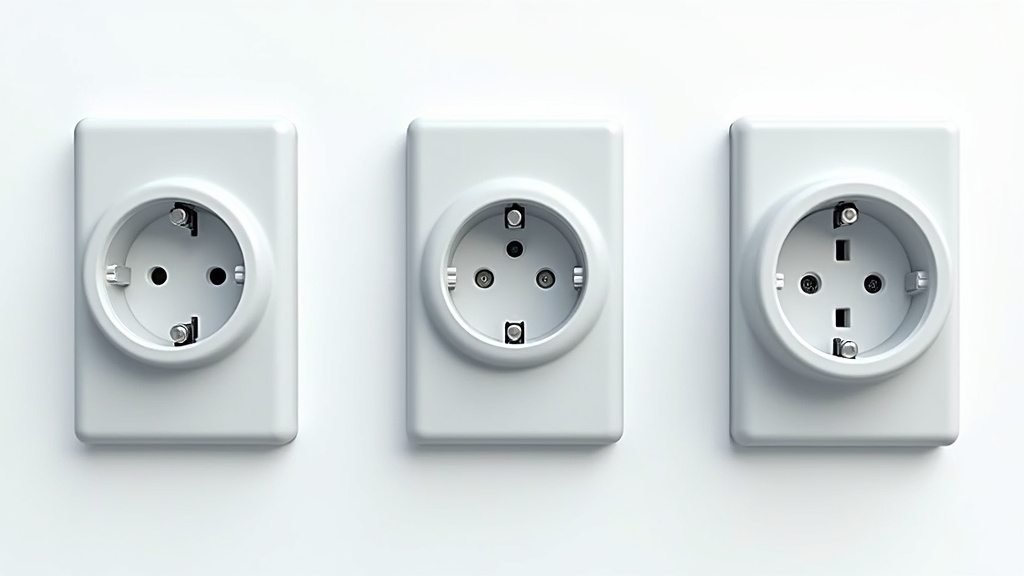 Comparaison visuelle des différents types de bornes de recharge électrique : monophasée, triphasée, prise renforcée