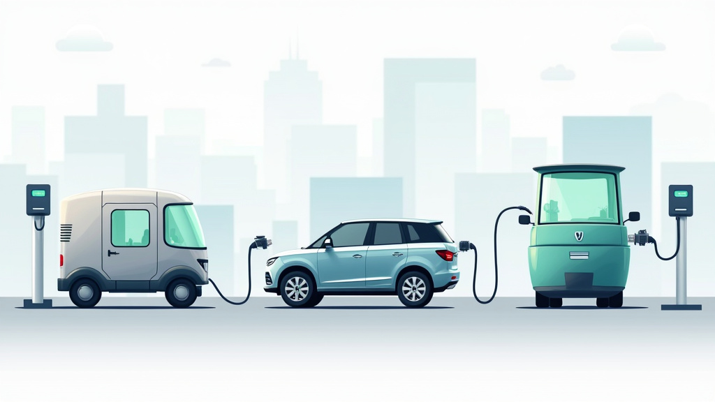 Comparaison visuelle des différents types de bornes de recharge pour véhicules électriques à Nolay