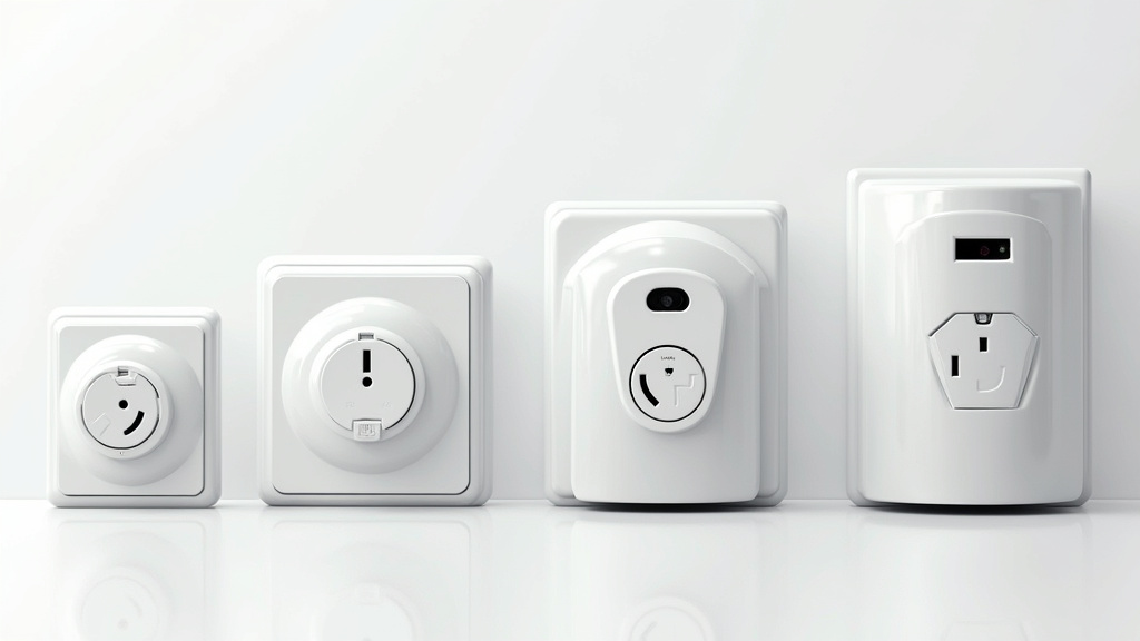 Comparatif visuel de différentes bornes de recharge murales