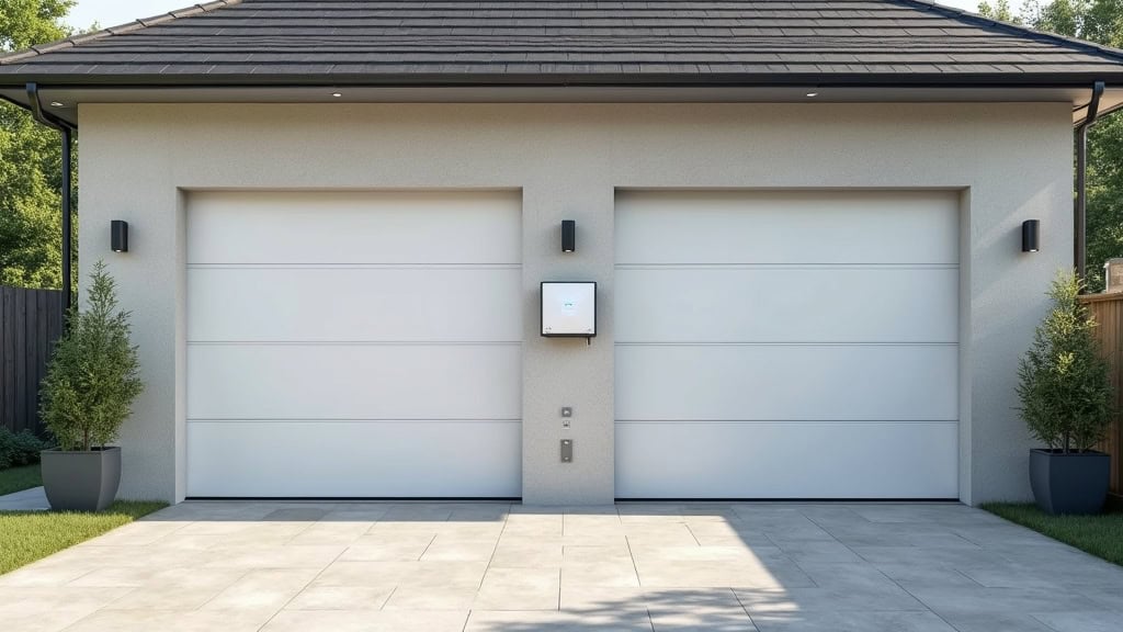 Comparatif visuel entre une prise renforcée et une borne de recharge murale installée dans un garage