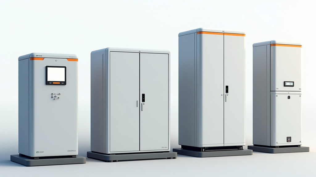 Différents modèles de bornes de recharge électrique posées à Saint-Christo-en-Jarez