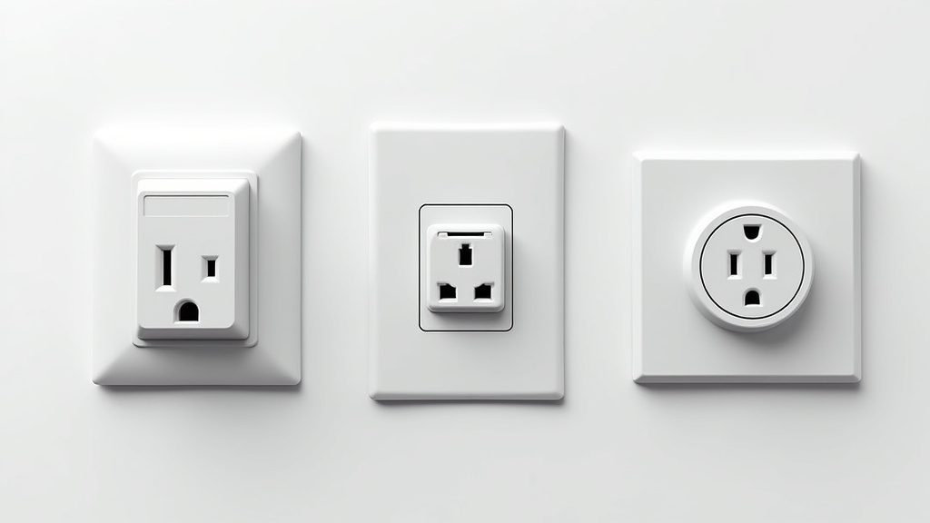 Différents types de bornes électriques installées dans le Var : prise renforcée, wallbox murale, borne au sol